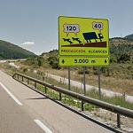 Se�alizaci�n de tramos con riesgo de colisi�n por alcance