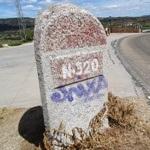 La variante de la carretera N-320 en el embalse de Entrepe�as entre Saced�n y la presa (Guadalajara)