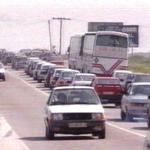 Operaci�n retorno en la Semana Santa de 1991 (Informativos Telemadrid, 31/03/1991)