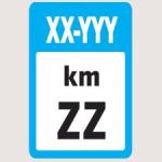 Hitos kilom�tricos en la red de carreteras de la Xunta de Galicia