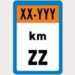 Hitos kilom�tricos en la red de carreteras de la Xunta de Galicia